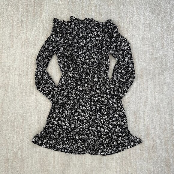 Inspired Hearts Boho Floral Ruffle Long Sleeve Summer Dress M - Picture 4 of 10